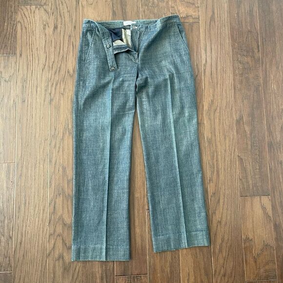 Calvin Klein Denim Cotton Trousers size 6 - Picture 1 of 7